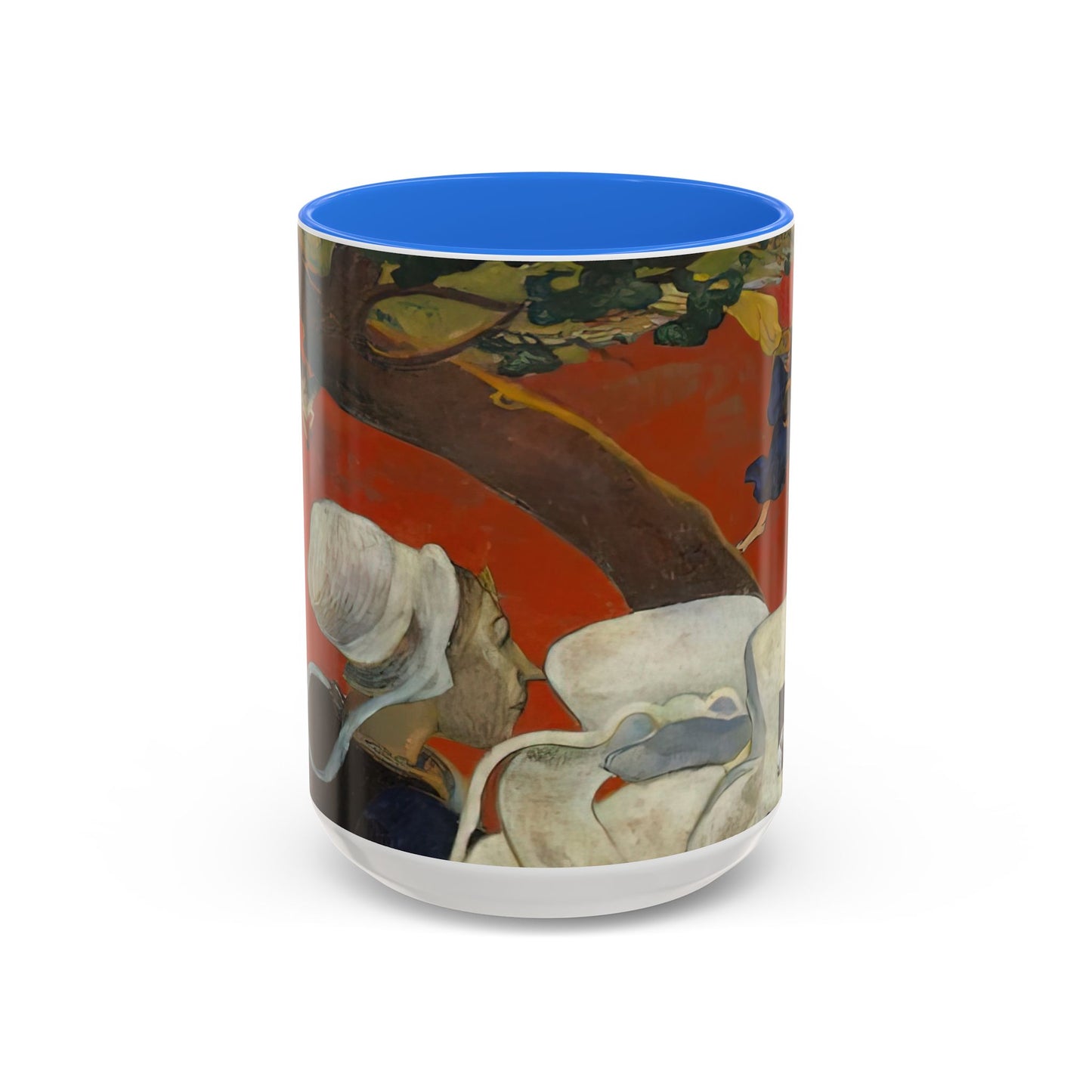 Gauguin, Paul - Vision of the Sermon (Jacob Wrestling with the Angel) (1888) - Colorful Accent Mugs