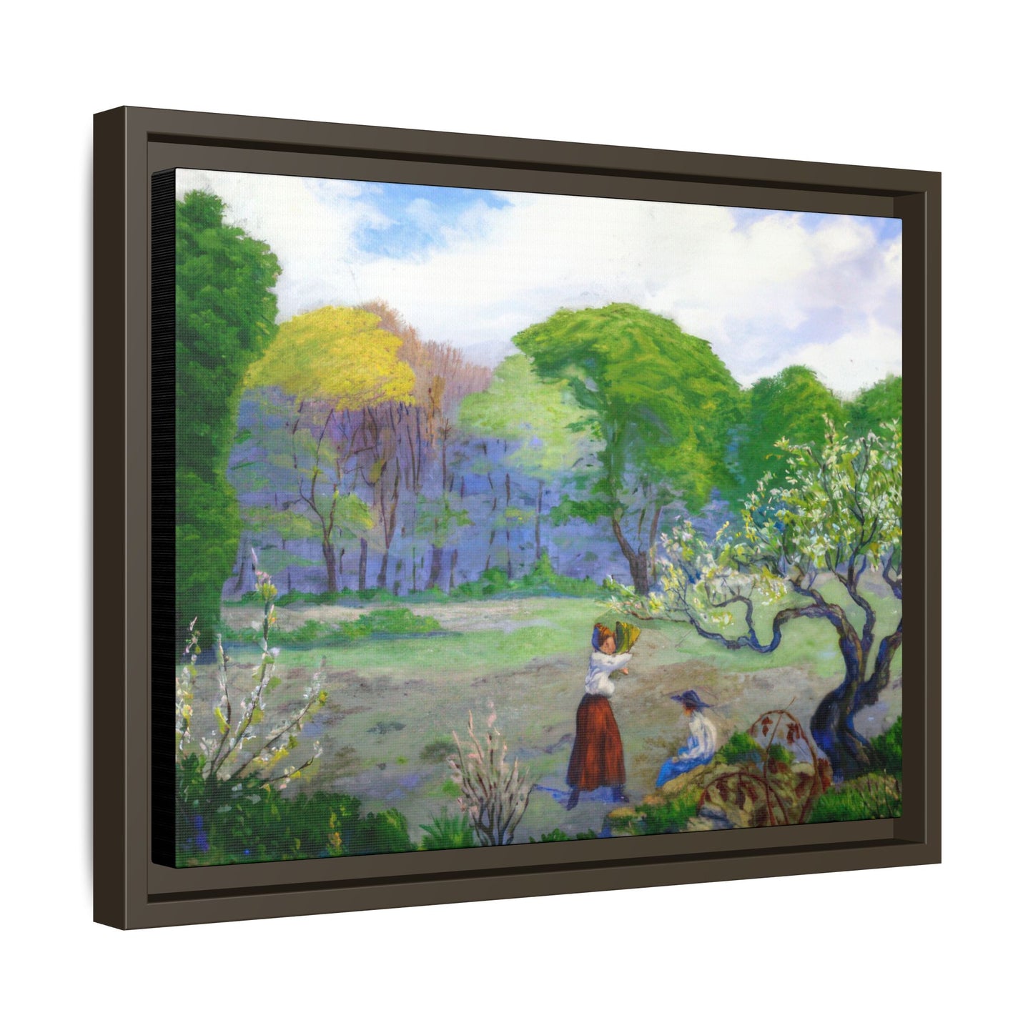 Ranson, Paul - Picking Flowers (1890) - Matte Canvas, Framed