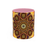 Lion Summer Mandala - Colorful Accent Mugs