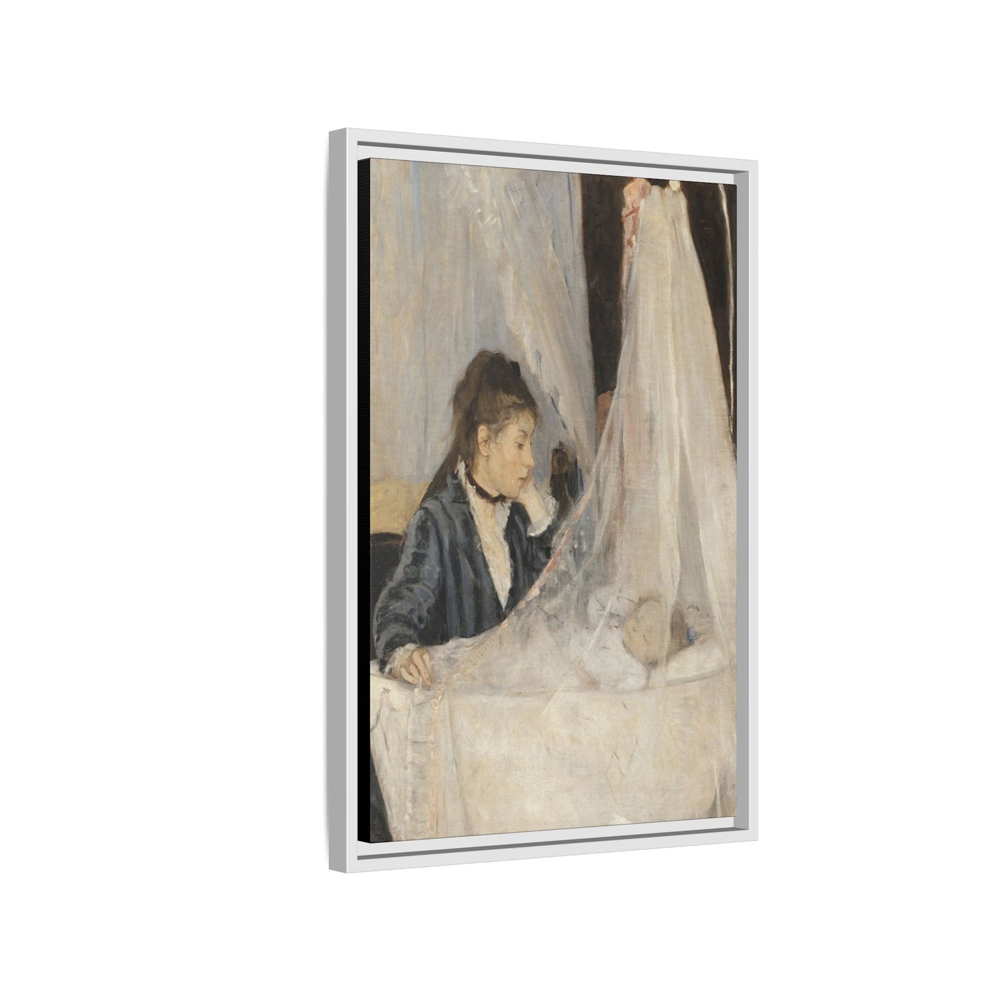 Morisot, Berthe - The Cradle (1872) - Matte Canvas, Framed