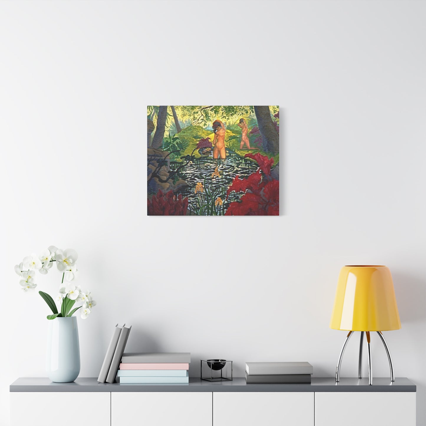 Ranson, Paul - The Lotus Bather (1906) - Canvas Block, unframed