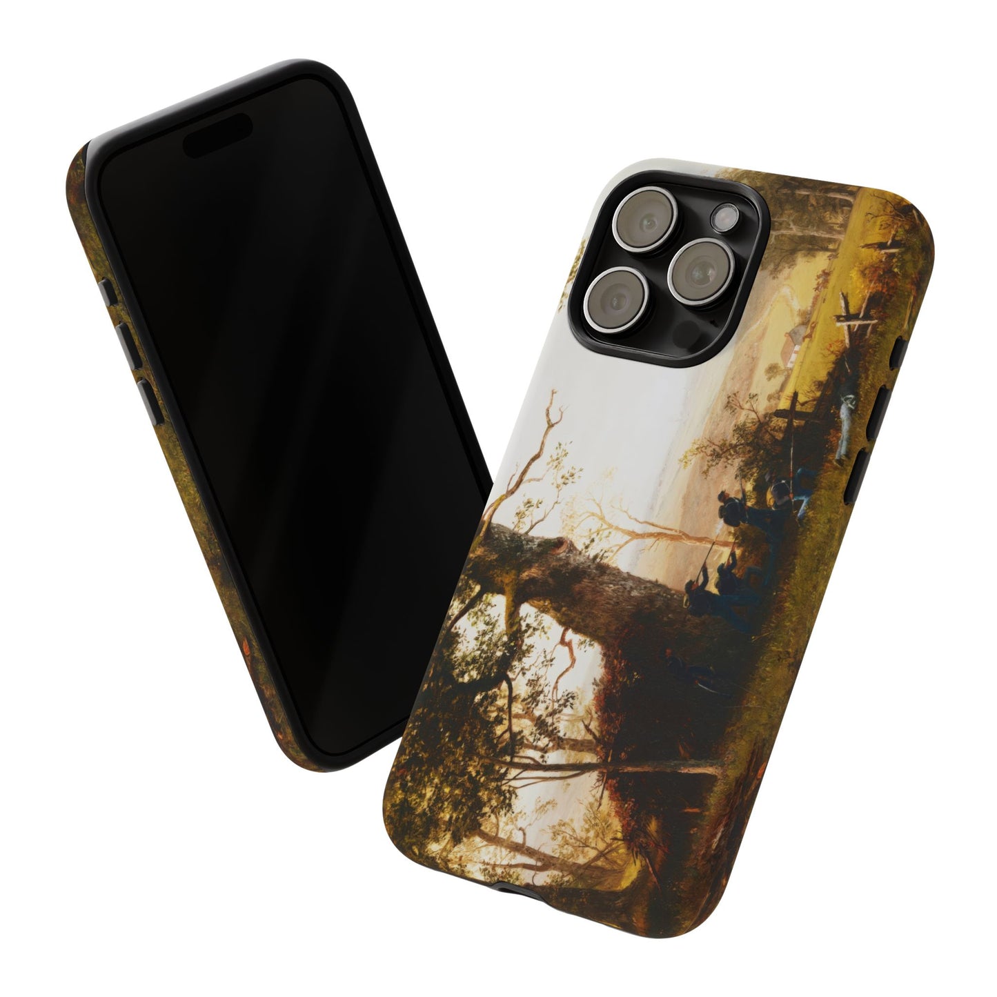 Bierstadt, Albert -  Guerrilla Warfare (1861) - Tough Phone Cases