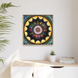 Obsidian Grandmothers Mandala - Framed Canvas