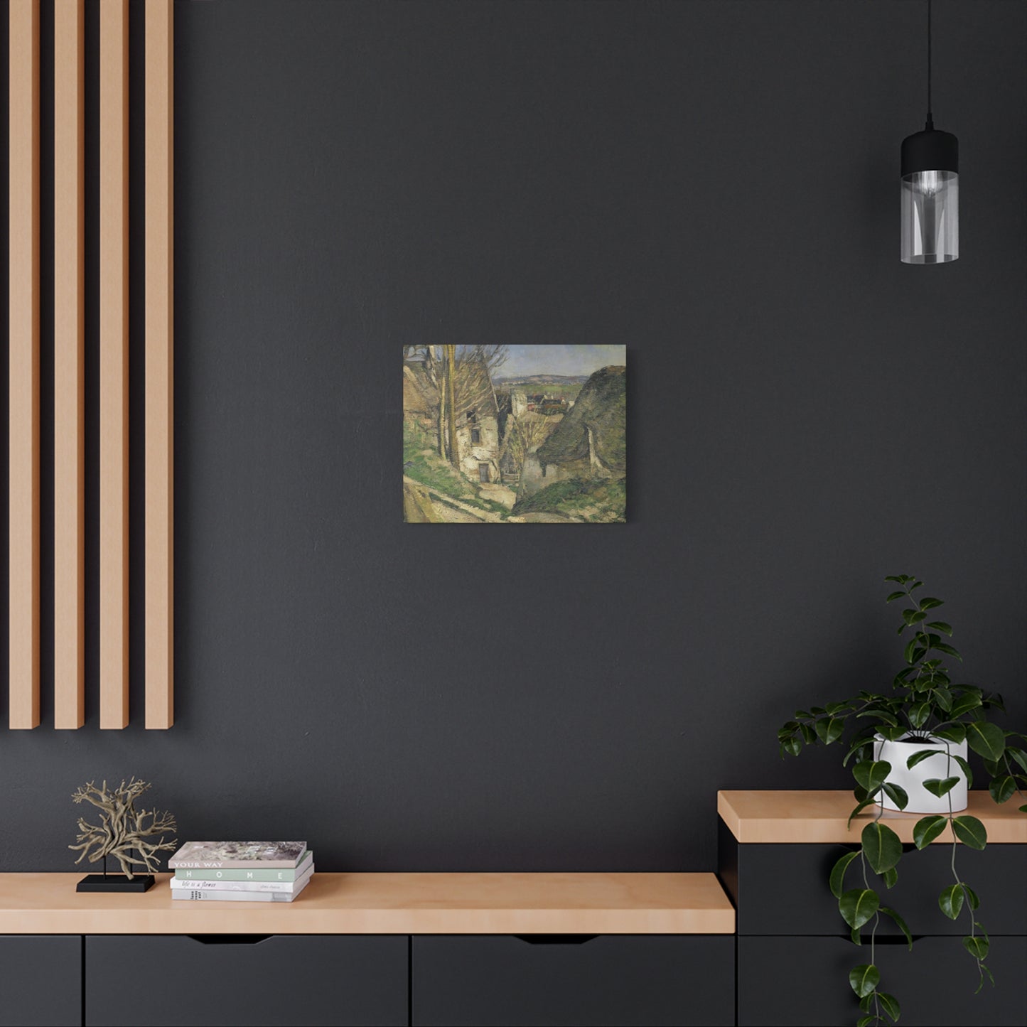Cézanne, Paul - The House of the Hanged Man (1874) - Canvas Block, unframed