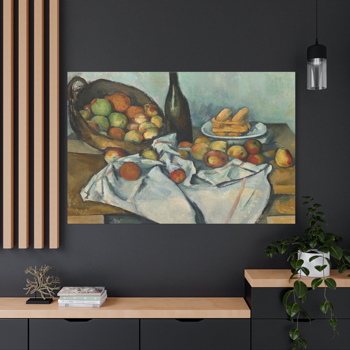 Cézanne, Paul - Basket of Apples (1893) - Canvas Block, unframed