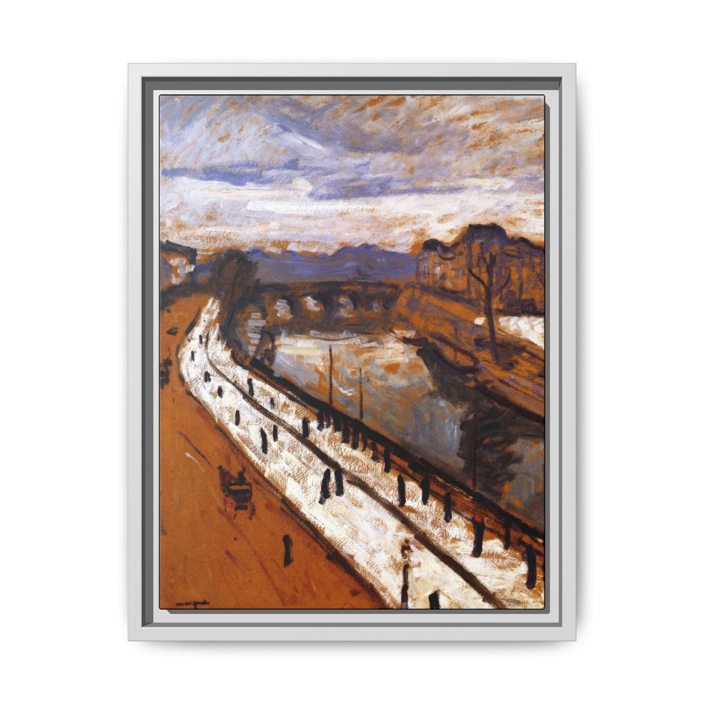 Marquet, Albert - Quai des Grands-Augustins (1905) - Matte Canvas, Framed