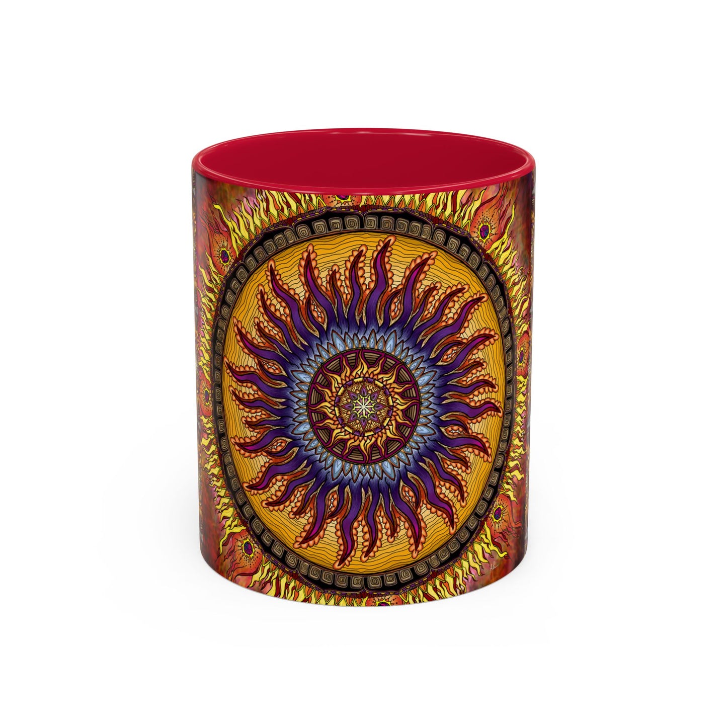 Pacio, Adam - Solar Disc Mandala - Colorful Accent Mugs