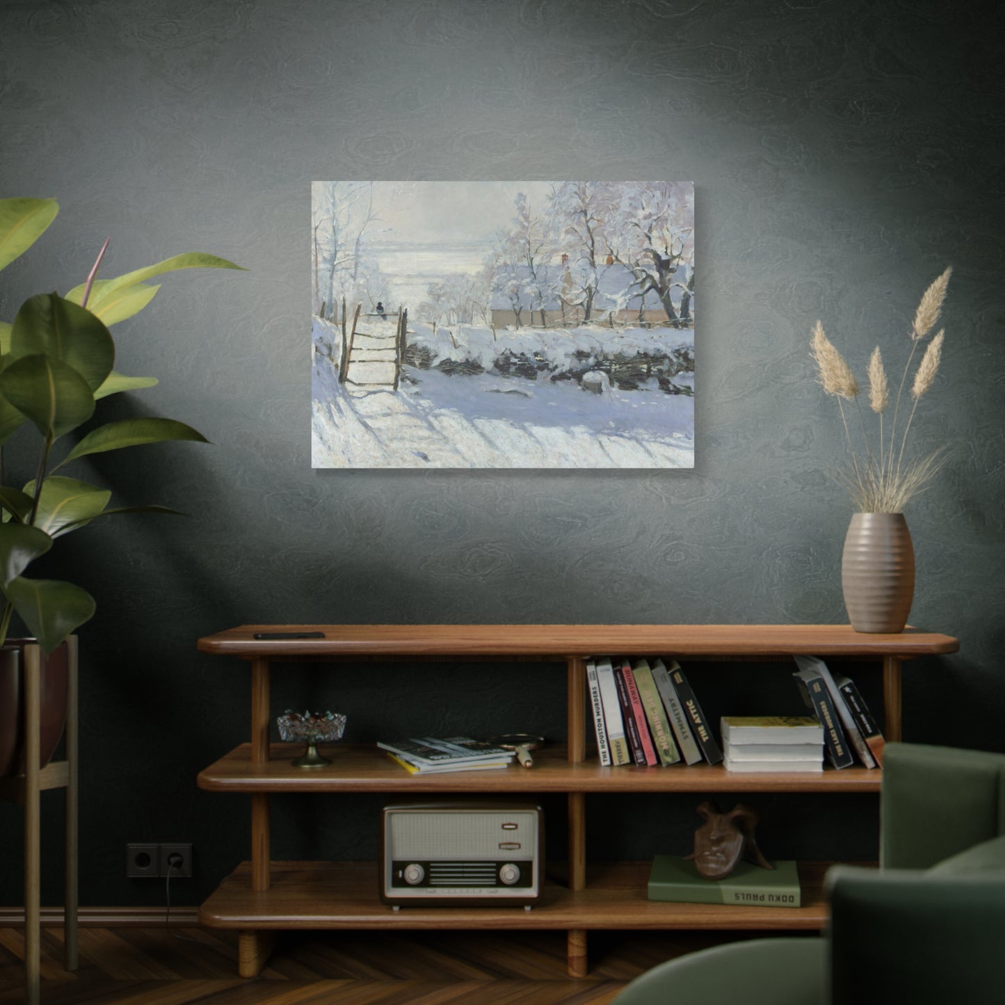 Monet, Claude - The Magpie (1868) - Canvas Block, unframed