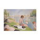 Seurat, Georges - Bathers at Asnières (1884) - Canvas Block, unframed