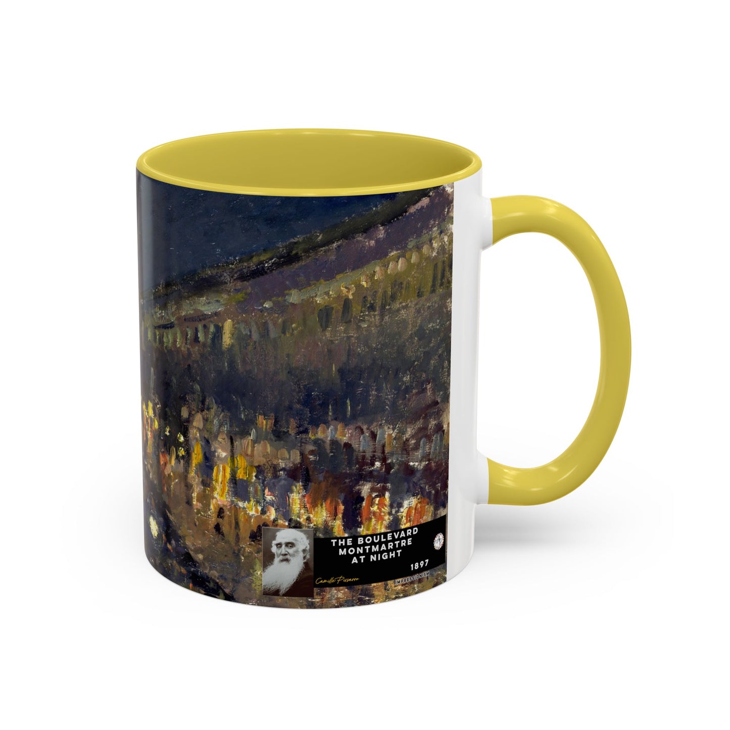 Pissarro, Camille - The Boulevard Montmartre At Night (1897) - Colorful Accent Mugs