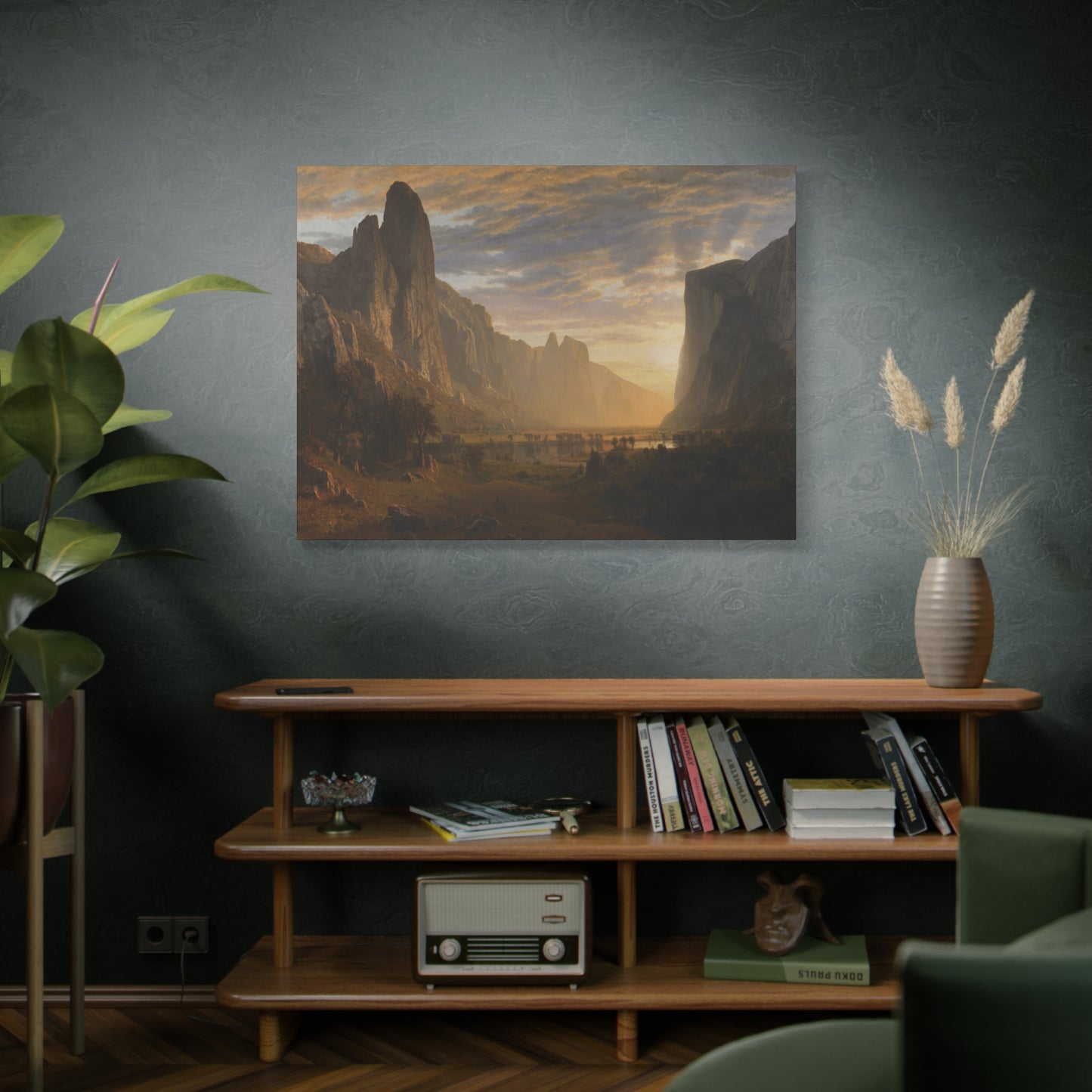 Bierstadt, Albert - Looking Down Yosemite Valley (1865) - Canvas Block, unframed