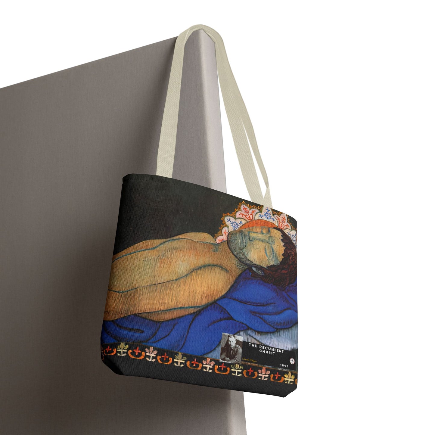 Filiger, Charles - The Recumbent Christ (1895) - Tote Bag