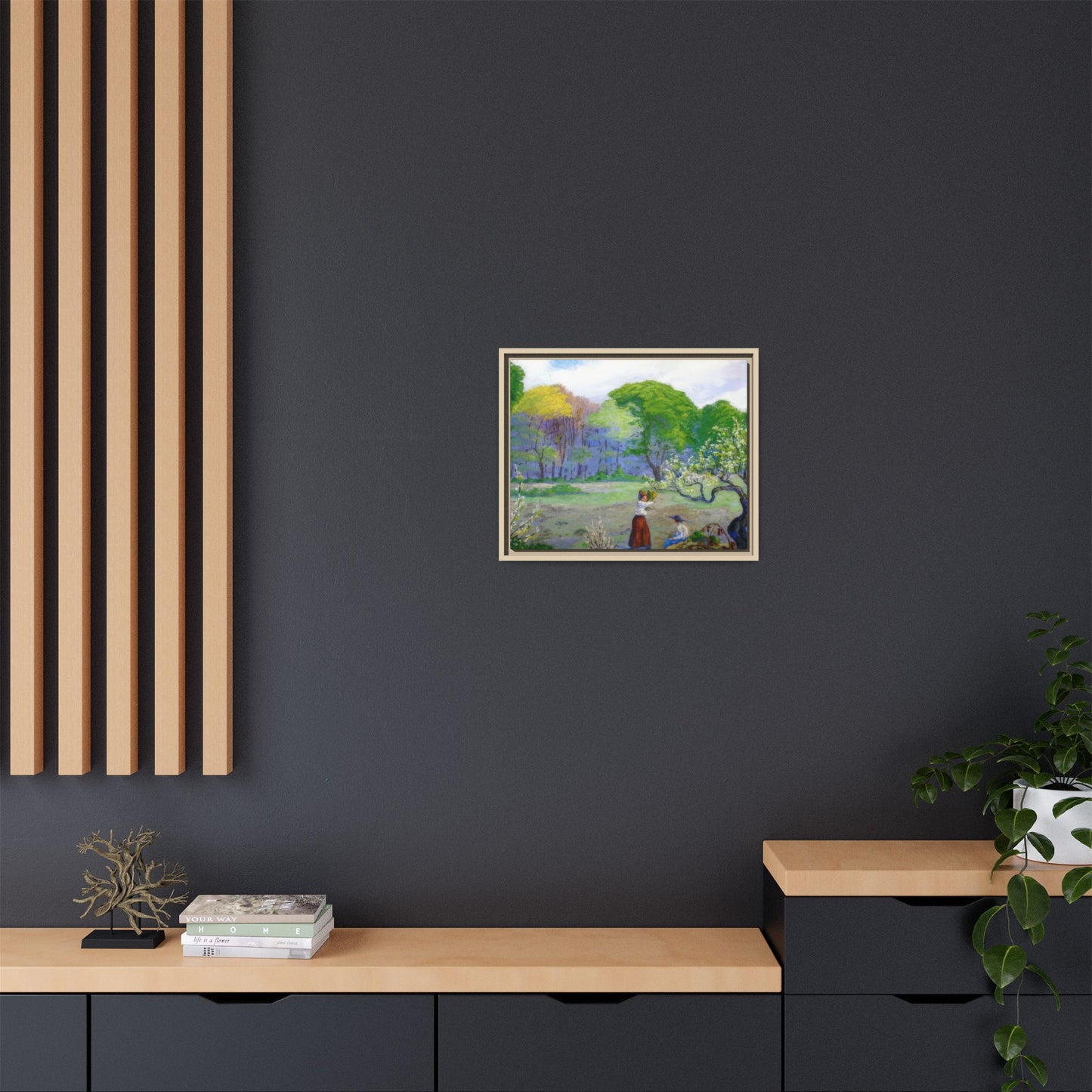 Ranson, Paul - Picking Flowers (1890) - Matte Canvas, Framed