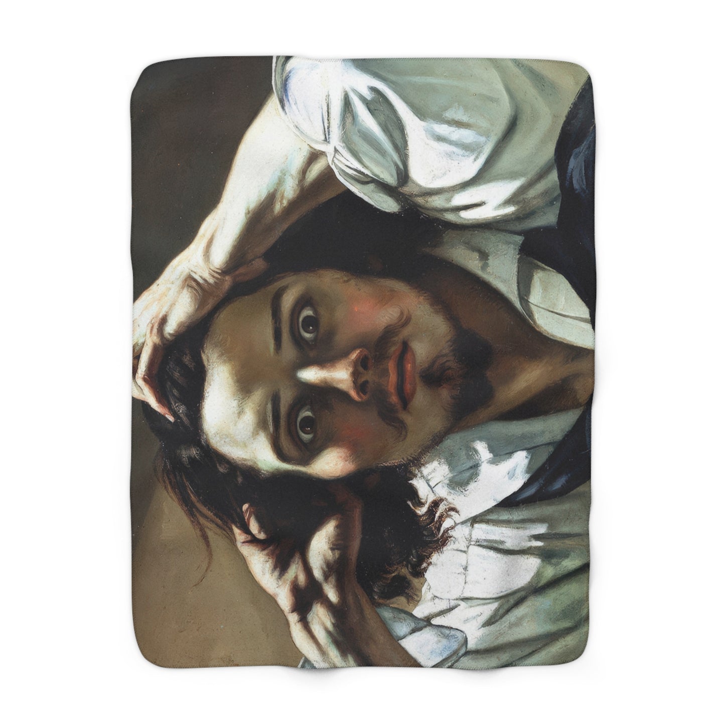 Courbet, Gustave - The Desperate Man (1843) - Sherpa Fleece Blanket