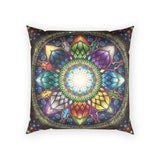 Mystic Jewel Mandala - Poly Velvet Pillow