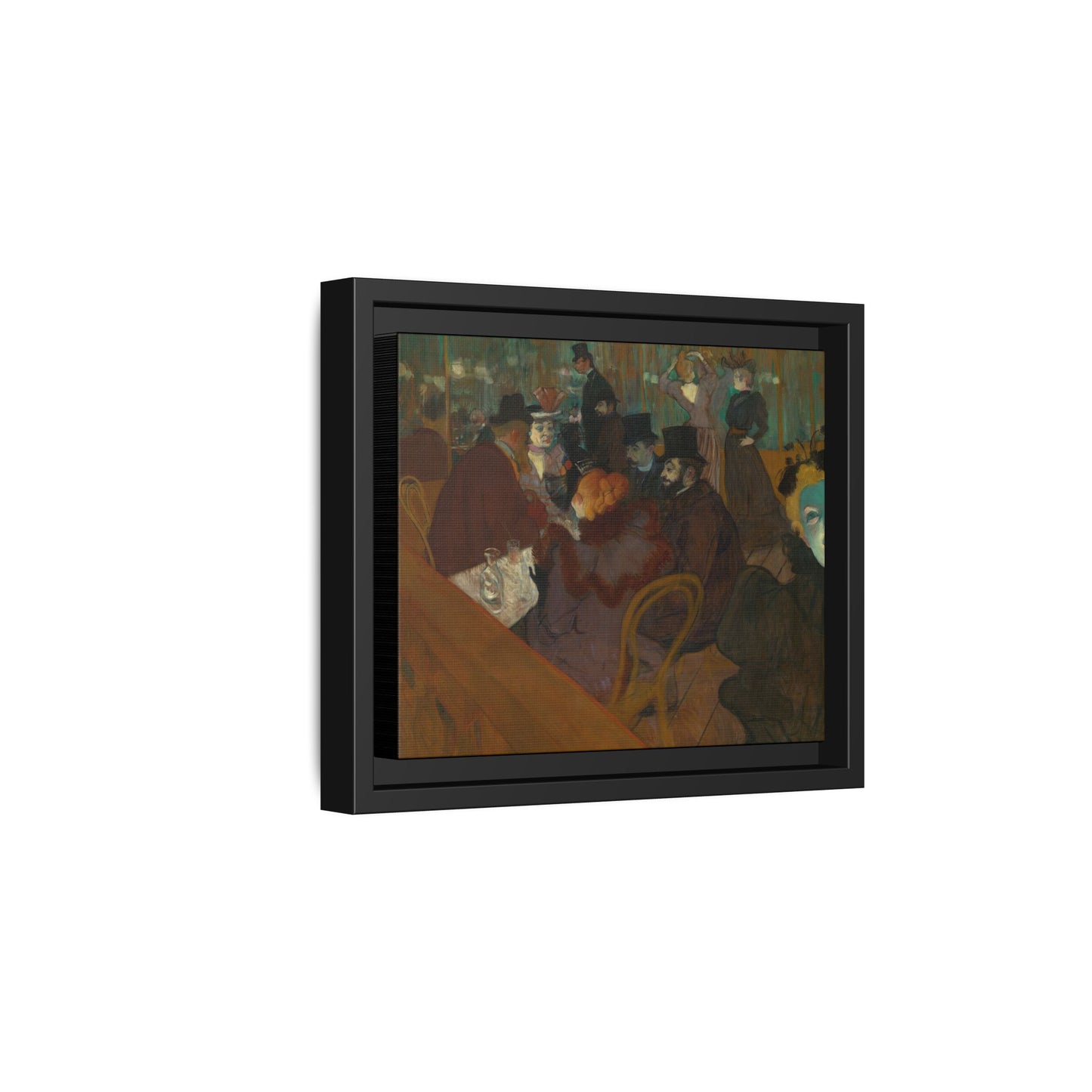 Toulouse-Lautrec, Henri - At the Moulin Rouge (1892) - Matte Canvas, Framed