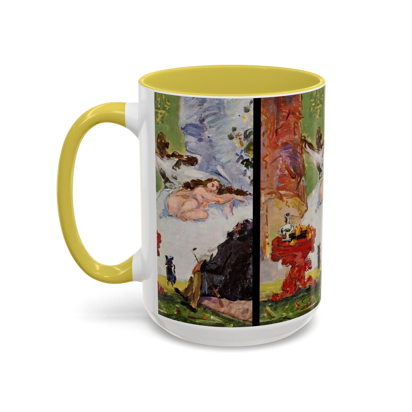 Cézanne, Paul - A Modern Olympia (1874) - Colorful Accent Mugs