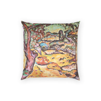 Braque, Georges - Olive Tree near L'Estaque (1906) - Poly Velvet Pillow