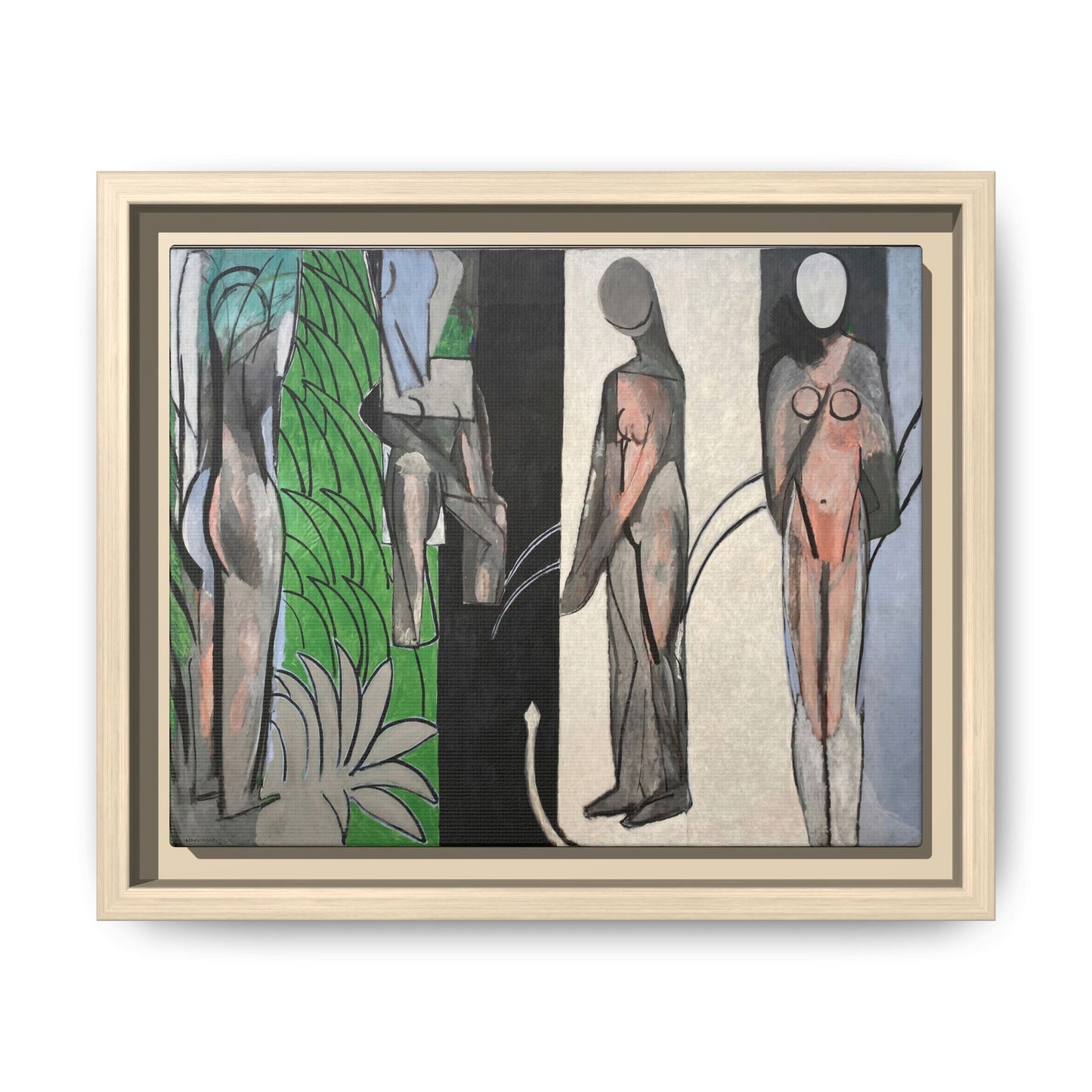 Matisse, Henri - Bathers by a River (1917) - Matte Canvas, Framed