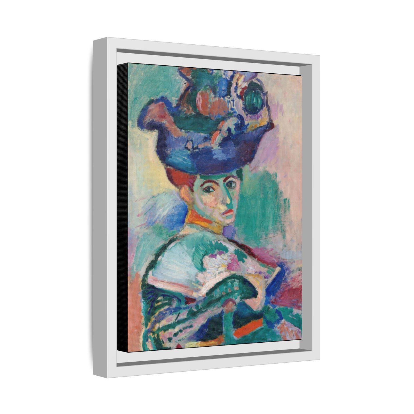 Matisse, Henri - Woman with a Hat (1905) - Matte Canvas, Framed
