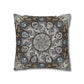Pacio, Adam - Memento Mori Mandala - Suede Square Pillowcase