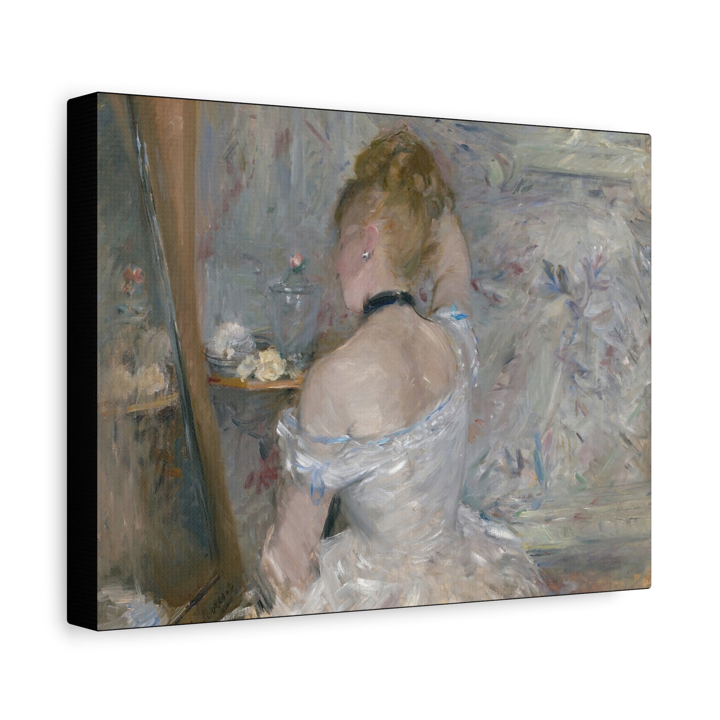Morisot, Berthe - Woman at Her Toilette (1880) - Canvas Block, unframed