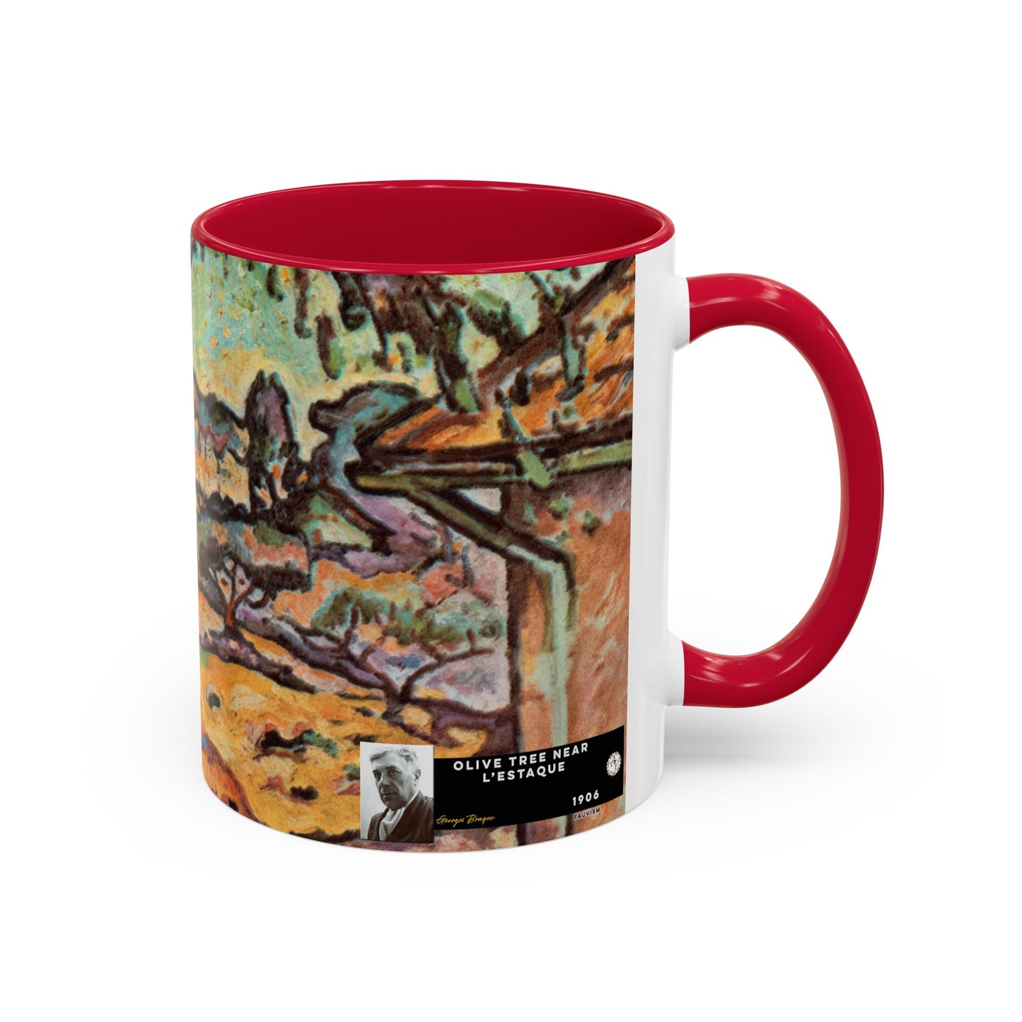 Braque, Georges - Olive Tree near L'Estaque (1906) - Colorful Accent Mugs