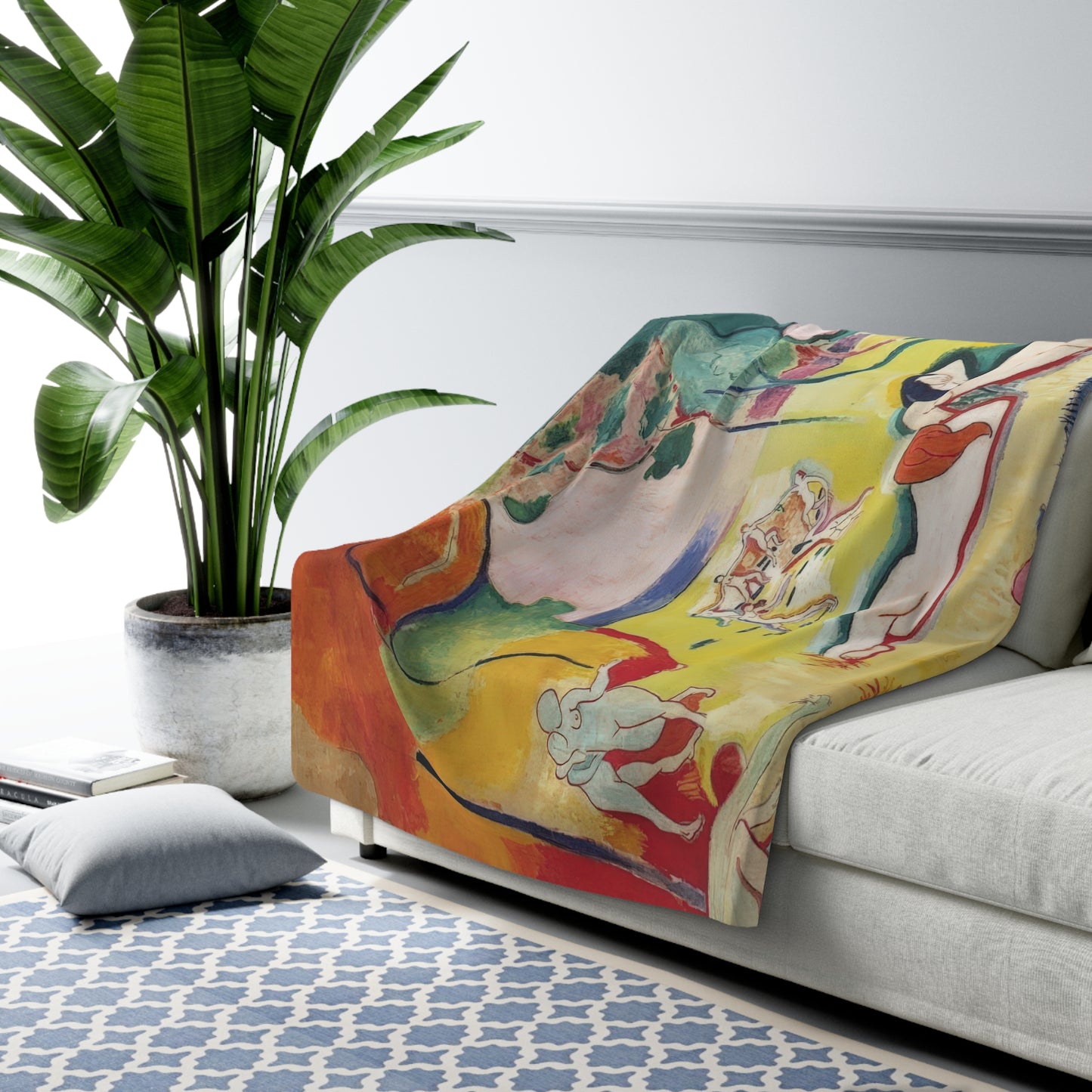 Matisse, Henri - The Joy of Life (1905) - Sherpa Fleece Blanket