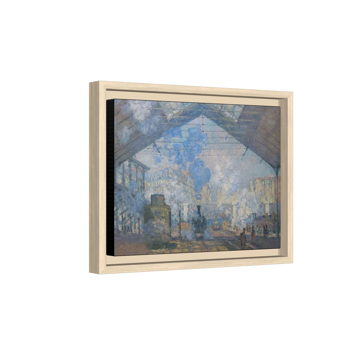 Monet, Claude - Le Gare Saint-Lazare (1877) - Matte Canvas, Framed