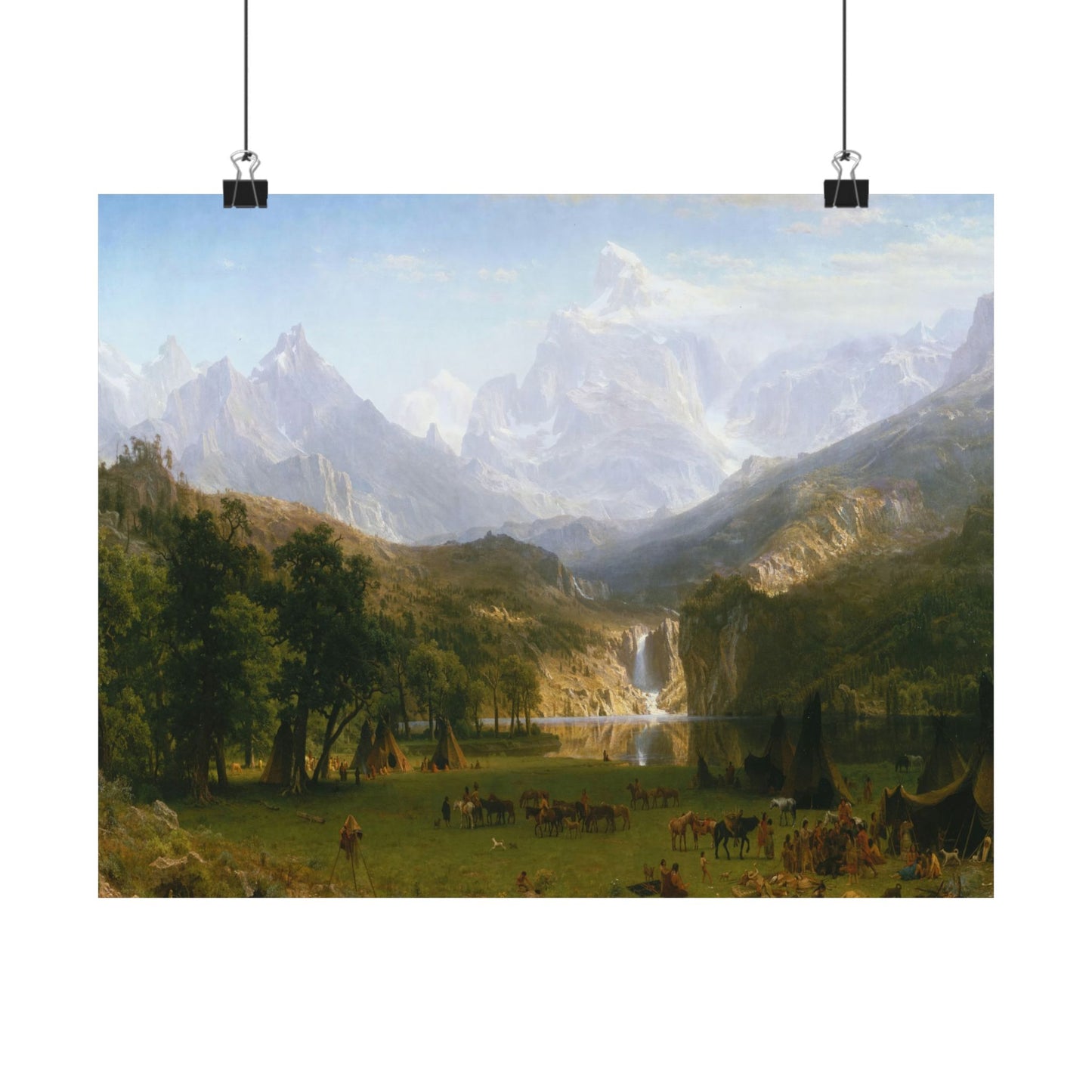 Bierstadt, Albert - The Rocky Mountains, Lander’s Peak (1863) - Satin Posters