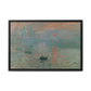Monet, Claude - Impression, Sunrise (1872) - Matte Canvas, Framed