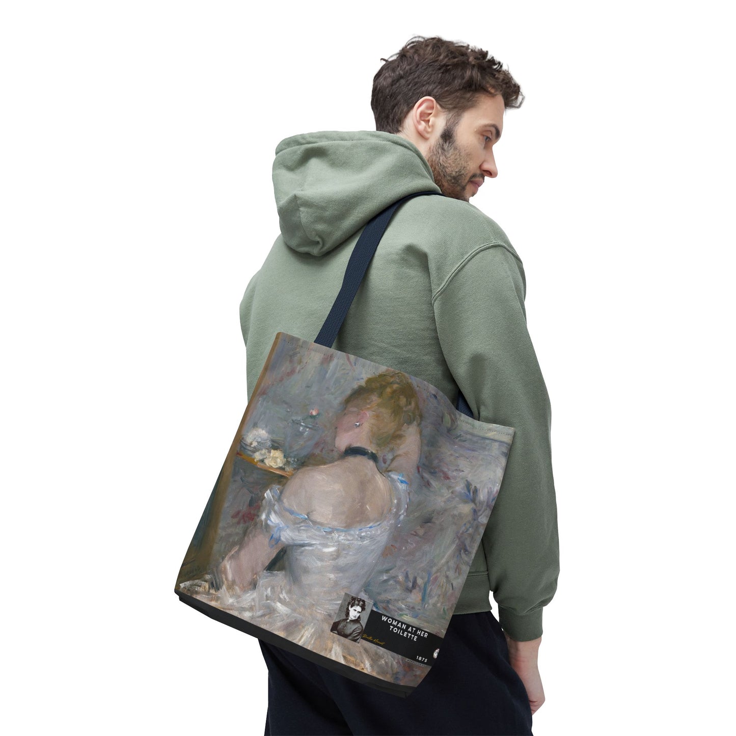 Morisot, Berthe - Woman at Her Toilette (1880) - Tote Bag