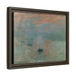 Monet, Claude - Impression, Sunrise (1872) - Matte Canvas, Framed