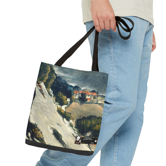 Cézanne, Paul - L’Estaque, Melting Snow (1870) - Tote Bag