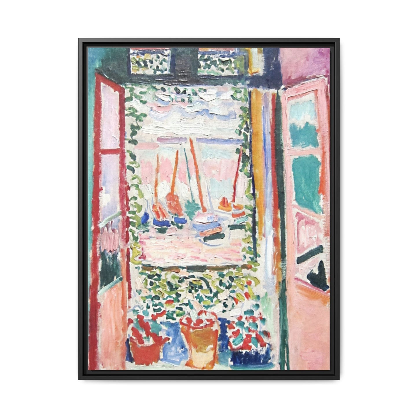 Matisse, Henri - Open Window, Collioure (1905) - Matte Canvas, Framed