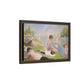 Seurat, Georges - Bathers at Asnières (1884) - Matte Canvas, Framed
