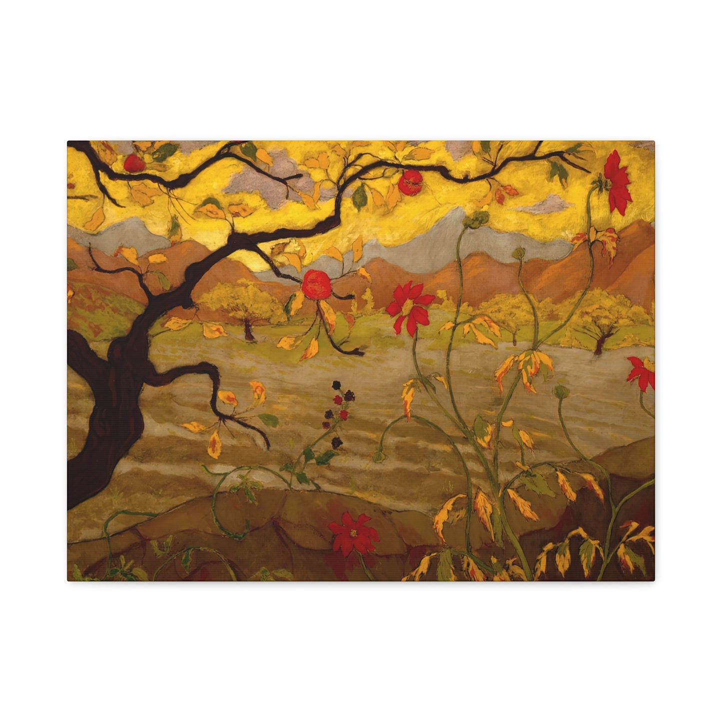 Ranson, Paul - Apple Tree with Red Fruit (1902) - Canvas Block, unframed