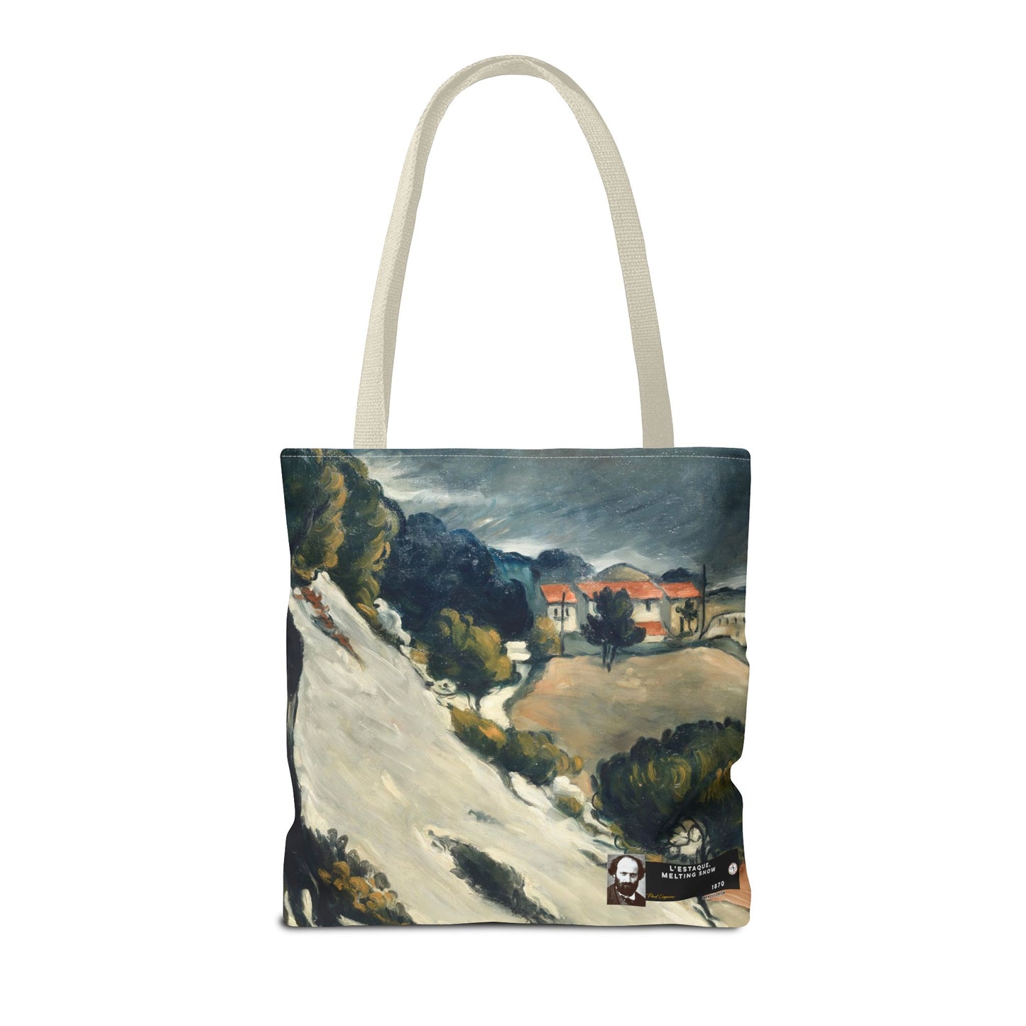 Cézanne, Paul - L’Estaque, Melting Snow (1870) - Tote Bag