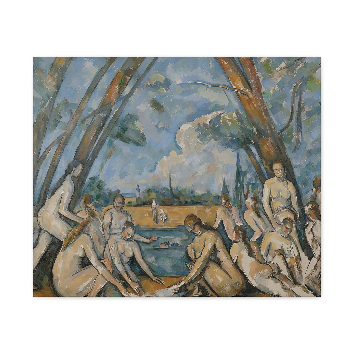 Cézanne, Paul - The Large Bathers (1906) - Canvas Block, unframed