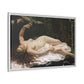 Courbet, Gustave - Woman with a Parrot (1866) - Matte Canvas, Framed