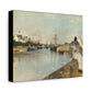 Morisot, Berthe - The Harbor at Lorient (1869) - Canvas Block, unframed