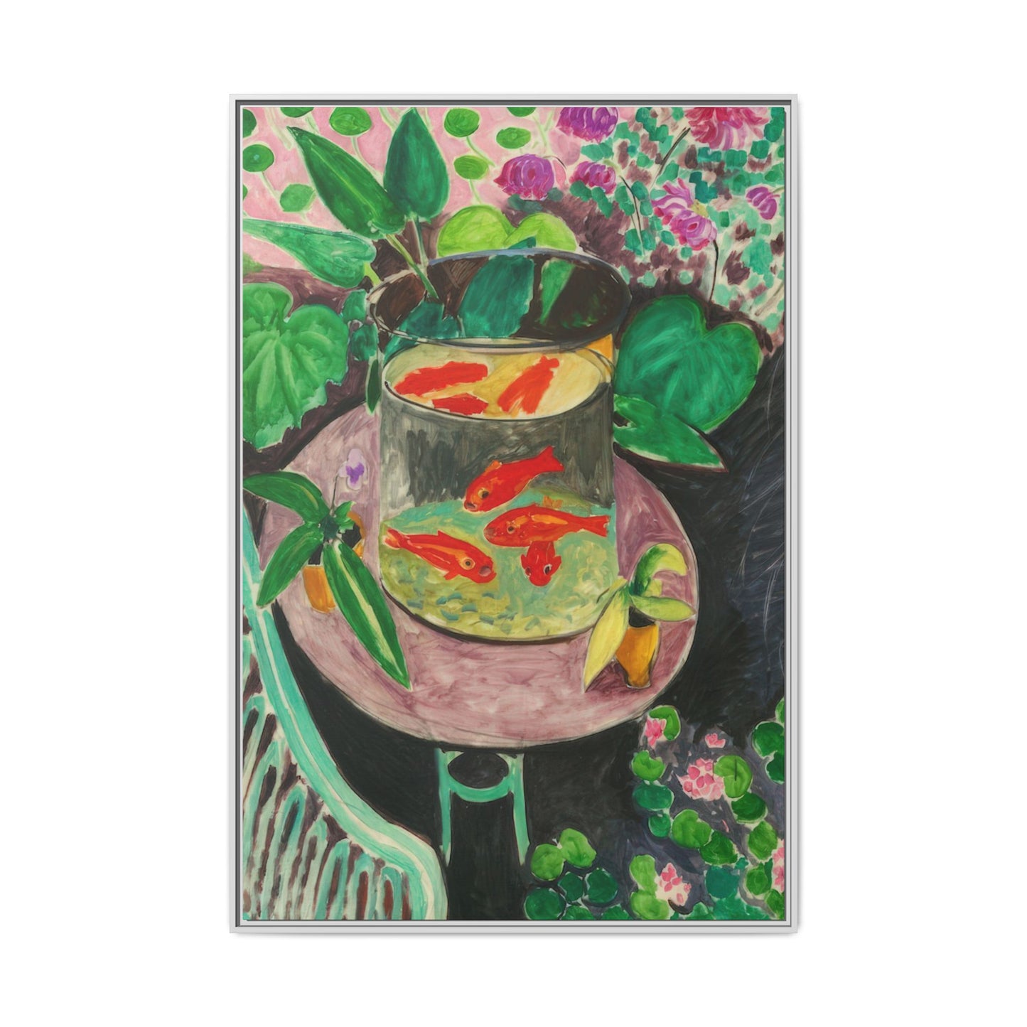 Matisse, Henri - The Goldfish (1912) - Matte Canvas, Framed