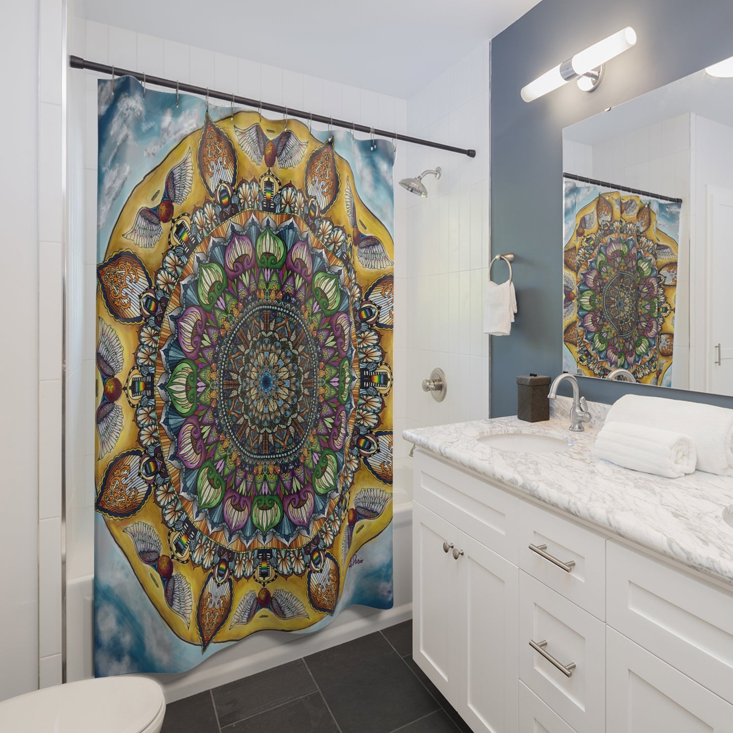 Celestia Mandala - Shower Curtains