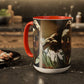 Courbet, Gustave - The Desperate Man (1843) - Colorful Accent Mugs