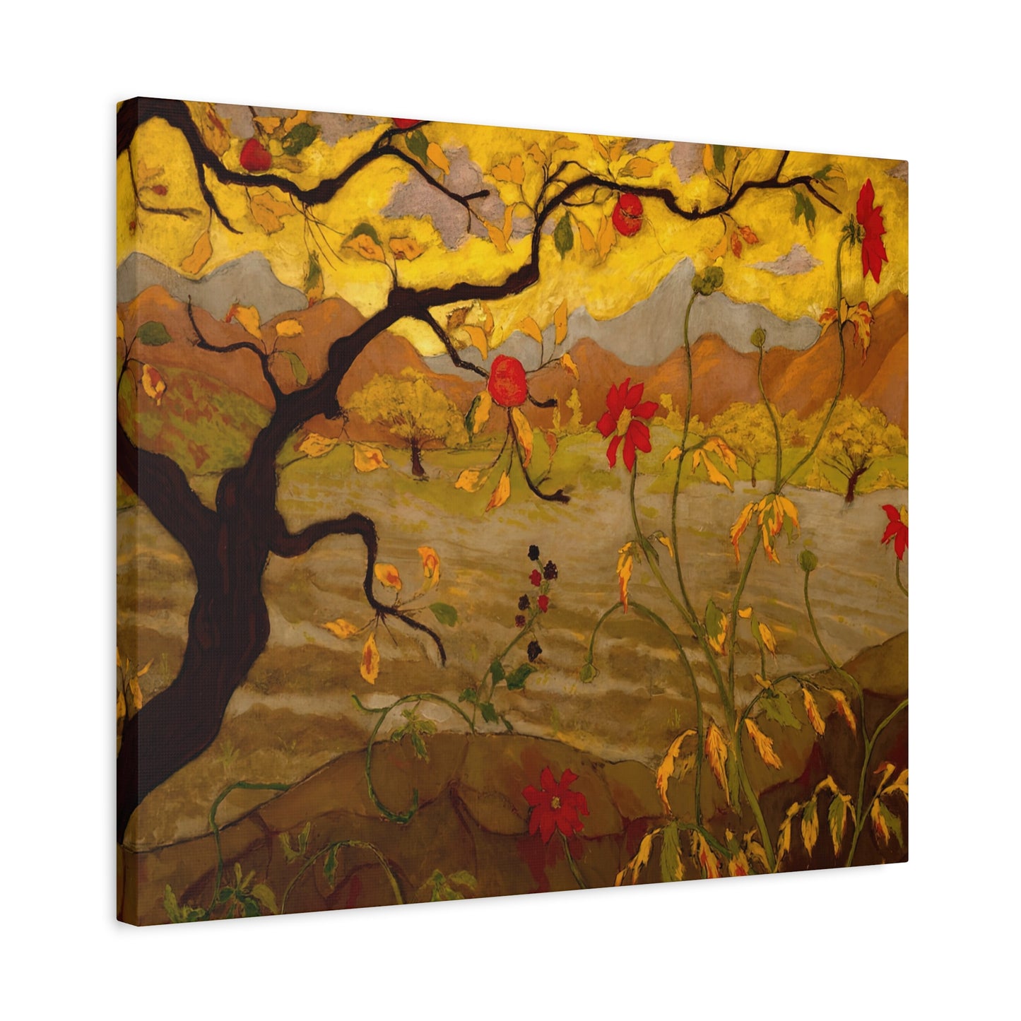 Ranson, Paul - Apple Tree with Red Fruit (1902) - Canvas Block, unframed