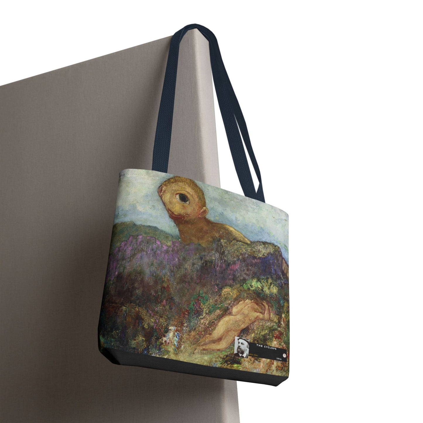 Redon, Odilon - The Cyclops (1914) - Tote Bag