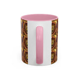 Lion Summer Mandala - Colorful Accent Mugs