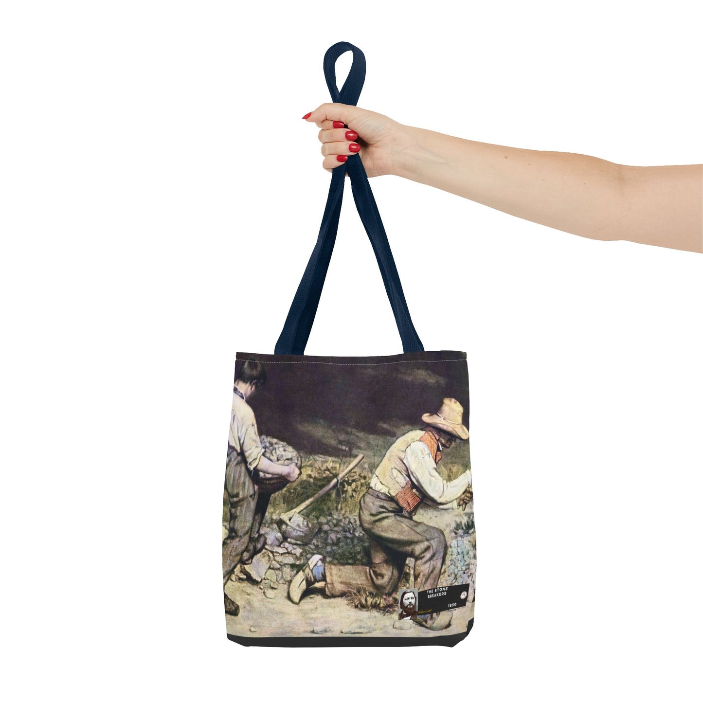Courbet, Gustave - The Stone Breakers (1850) - Tote Bag
