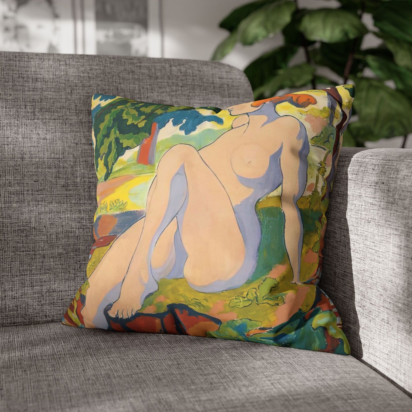 Copy of Pacio, Adam - Emerald Arrows Mandala - Suede Square Pillowcase