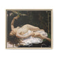 Courbet, Gustave - Woman with a Parrot (1866) - Matte Canvas, Framed